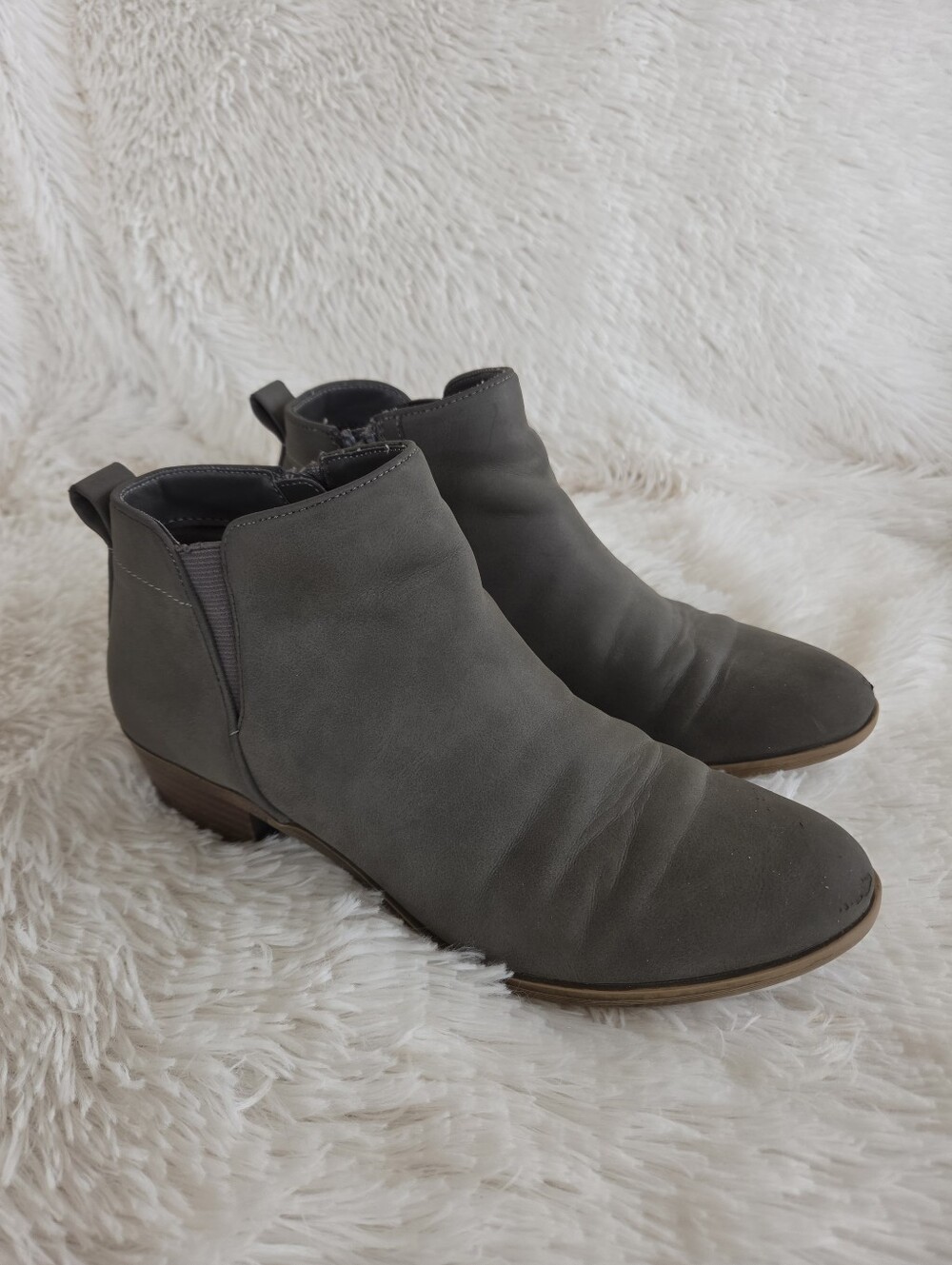 Treasure & Bond Dark Gray Ankle Boots Side Zipper Girls Youth Size 5